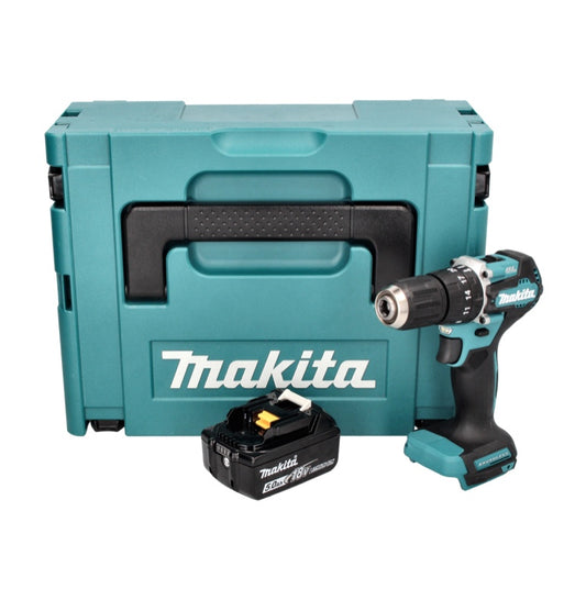 Makita DHP 487 T1J Akku Schlagbohrschrauber 18 V 40 Nm Brushless + 1x Akku 5,0 Ah + Makpac - ohne Ladegerät - Toolbrothers