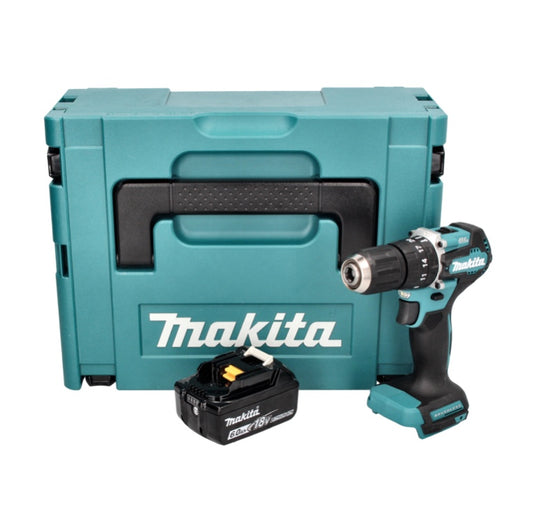 Makita DHP 487 G1J Akku Schlagbohrschrauber 18 V 40 Nm Brushless + 1x Akku 6,0 Ah + Makpac - ohne Ladegerät - Toolbrothers