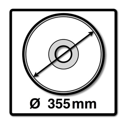 Meuleuse à métaux Metabo CS 23-355 2300 W 355 mm (602335850) + 1x disque à tronçonner