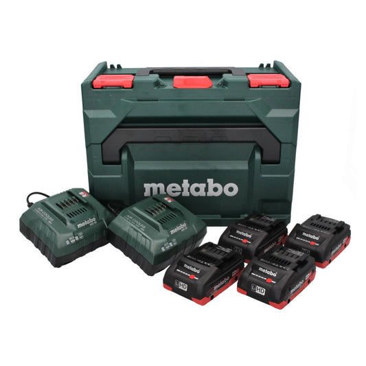 Metabo 18 V LiHD Basis Set + 4x Akku 4,0 Ah + 2x ASC 55 Ladegerät + metaBOX