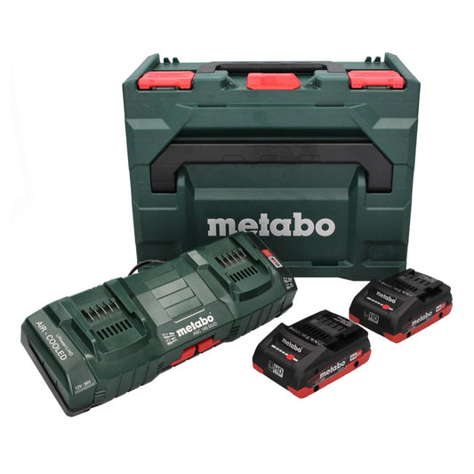 Metabo 18 V LiHD Basis Set + 2x Akku 4,0 Ah + ASC 145 DUO Ladegerät + metaBOX