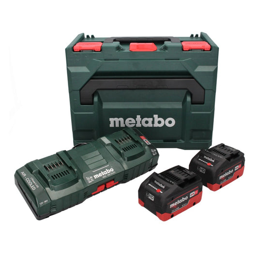 Metabo 18 V LiHD Basis Set + 2x Akku 5,5 Ah + ASC 145 DUO Ladegerät + metaBOX