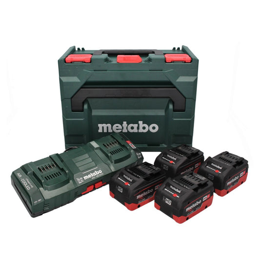 Metabo 18 V LiHD Basis Set + 4x Akku 5,5 Ah + ASC 145 DUO Ladegerät + metaBOX