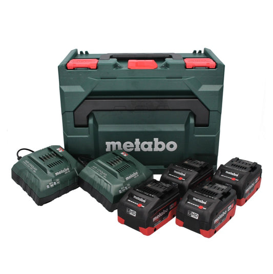 Metabo 18 V LiHD Basis Set + 4x Akku 8,0 Ah + 2x ASC 55 Ladegerät + metaBOX