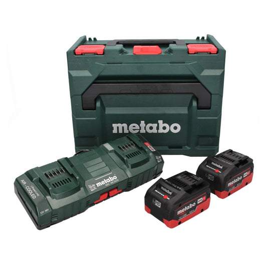 Metabo 18 V LiHD Basis Set + 2x Akku 8,0 Ah + ASC 145 DUO Ladegerät + metaBOX