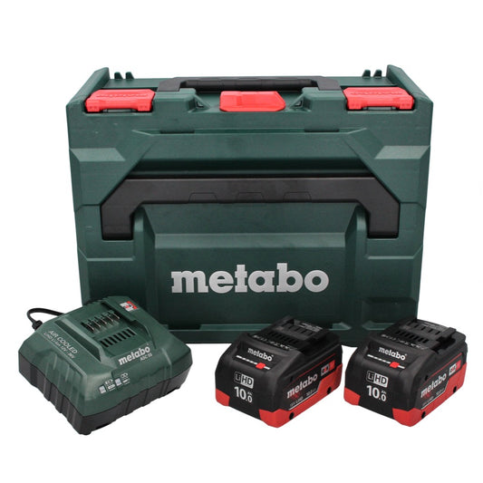 Metabo 18 V LiHD Basis Set + 2x Akku 10,0 Ah + ASC 55 Ladegerät + metaBOX