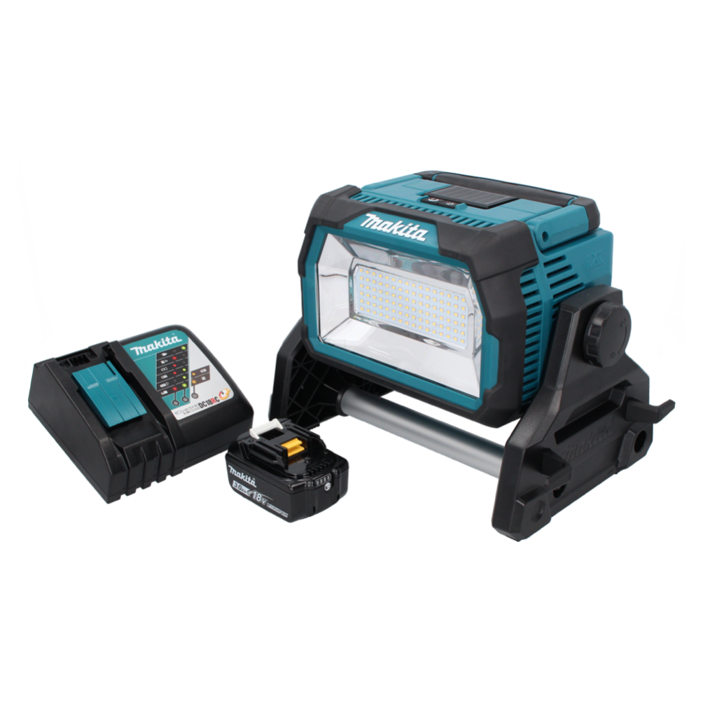 Makita DML 809 RF1 Akku LED Baustrahler 18 V 10000 lm + 1x Akku 3,0 Ah + Ladegerät