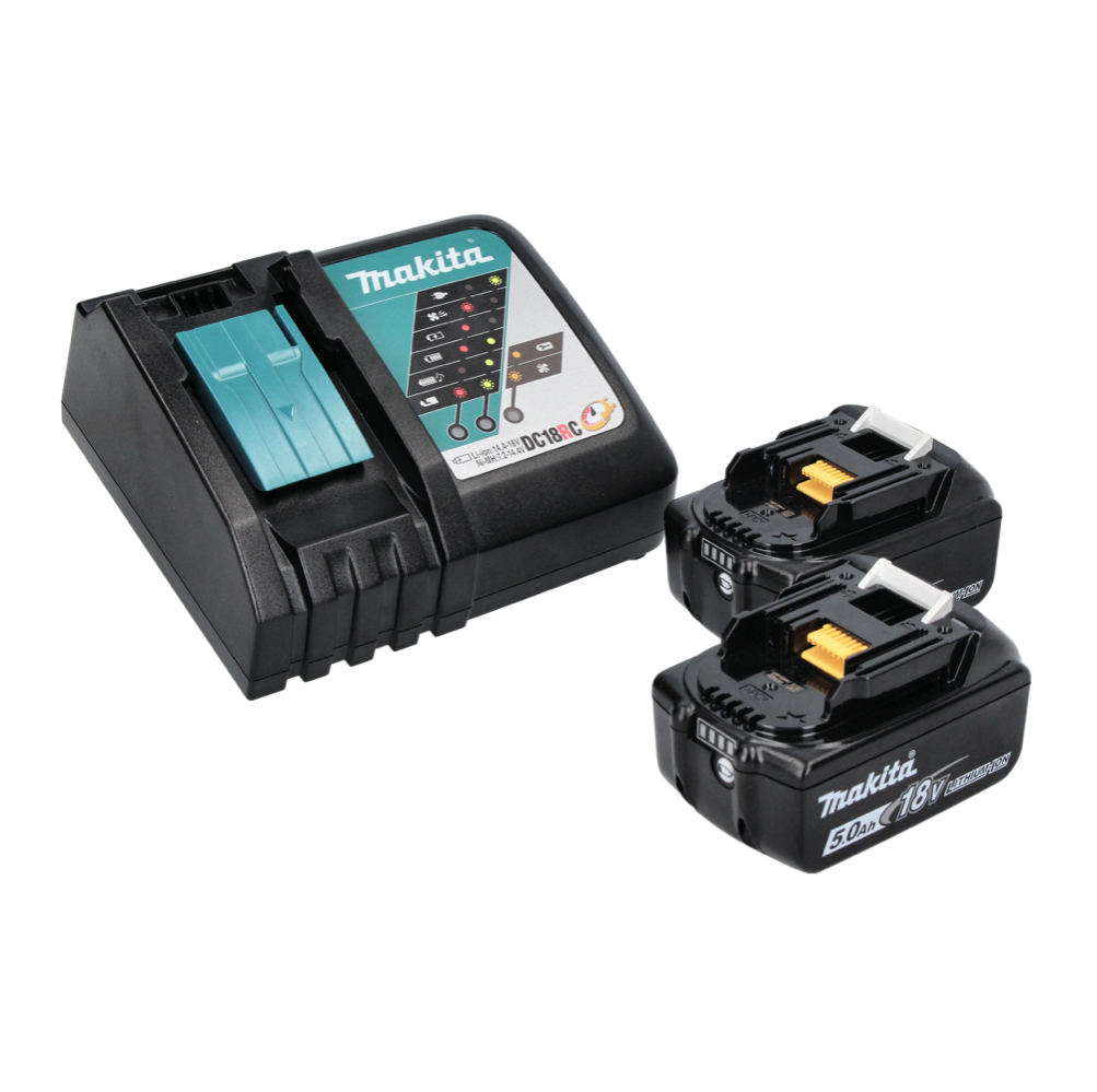 Makita DML 809 RT Projecteur de chantier LED sur batterie 18 V 10 000 lm + 2x batteries 5,0 Ah + chargeur