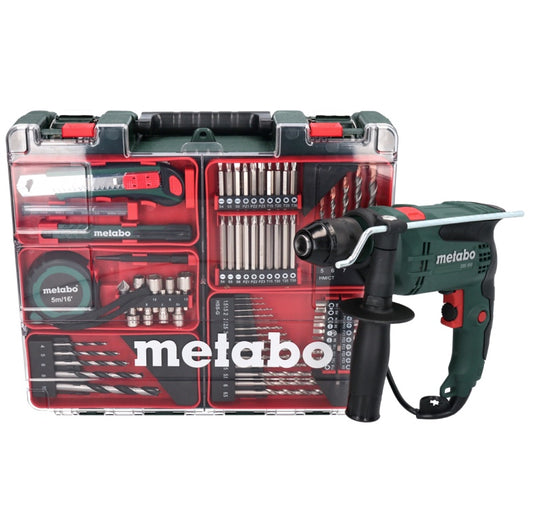 Metabo SBE 650 set perceuse à percussion 320 W 10 Nm (600742870) + jeu de 79 forets + mallette