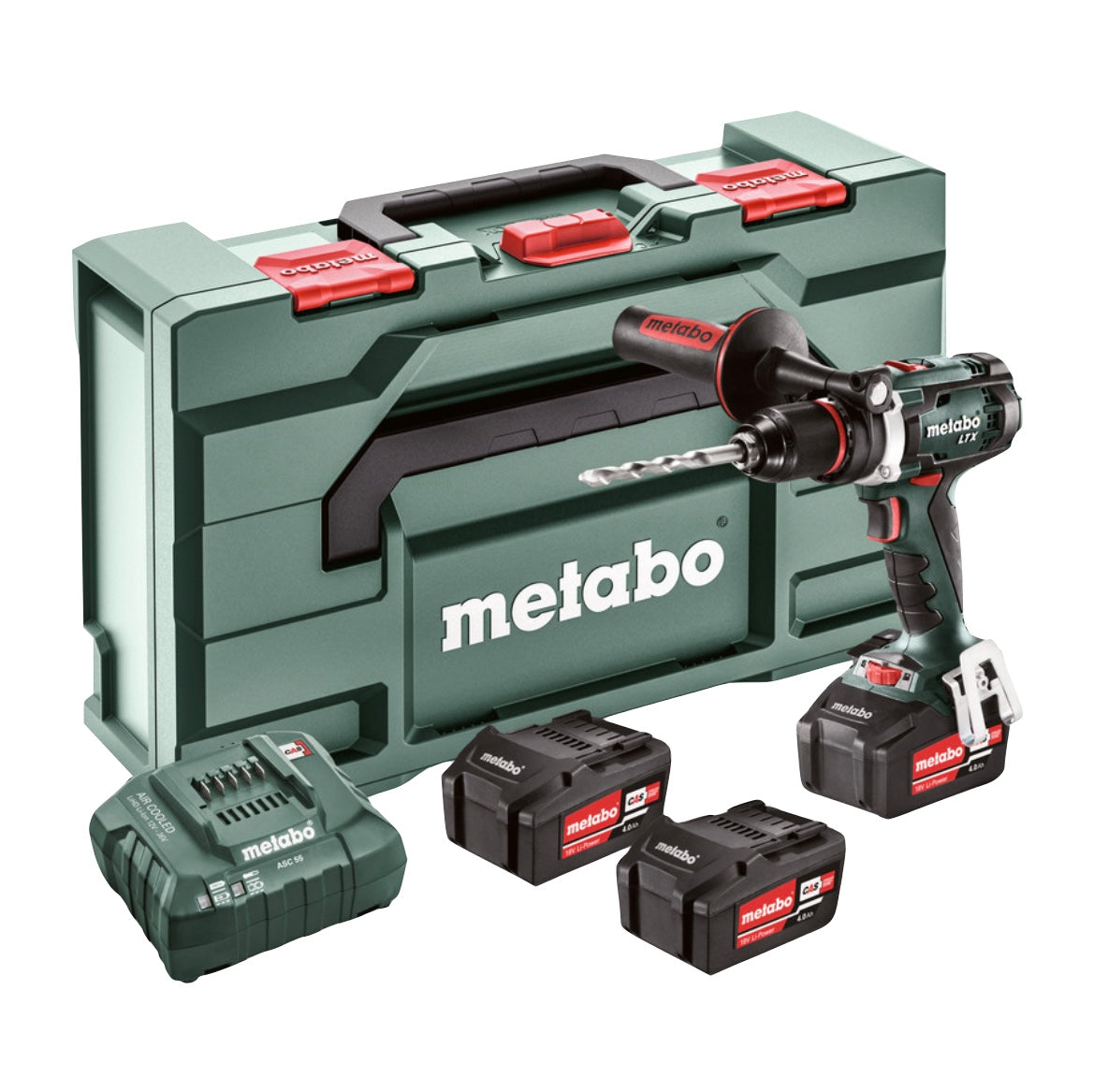 Metabo BS 18 LTX Impulse Set Perceuse-visseuse sans fil 18 V 110 Nm (602191960) + 3 batteries 4,0 Ah + chargeur + métaBOX