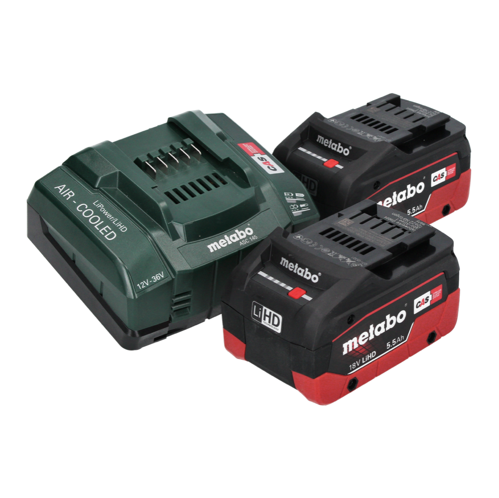 Metabo SB 18 LTX BL Q I Akku Schlagbohrschrauber 18 V 130 Nm ( 602361660 ) Brushless + 2x Akku 5,5 Ah + Ladegerät + metaBOX