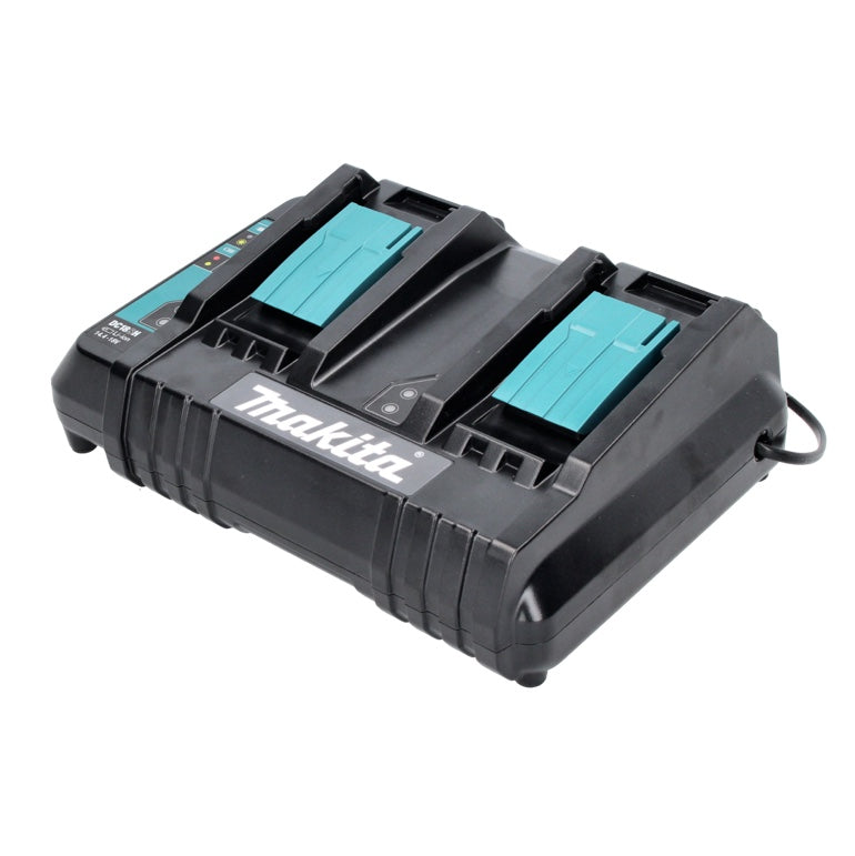 Kit d'alimentation Makita 18 V avec 2 batteries BL 1820 B 2,0 Ah (197254-9) + double chargeur DC 18 SH (199687-4)