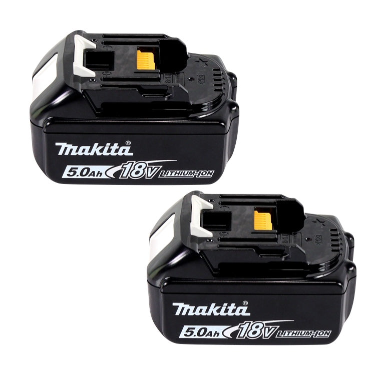 Kit d'alimentation Makita 18 V avec 2 batteries BL 1850 B 5,0 Ah (197280-8) + double chargeur DC 18 SH (199687-4)