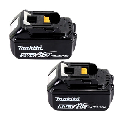 Makita Power Source Kit 18 V mit 2x BL 1850 B 5,0 Ah Akku ( 197280-8 ) + DC 18 SH Doppel Ladegerät ( 199687-4 )