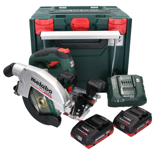 Metabo KS 18 LTX 66 BL Akku Handkreissäge 18 V 165 mm + 2x Akku 4,0 Ah + Ladegerät + metaBOX