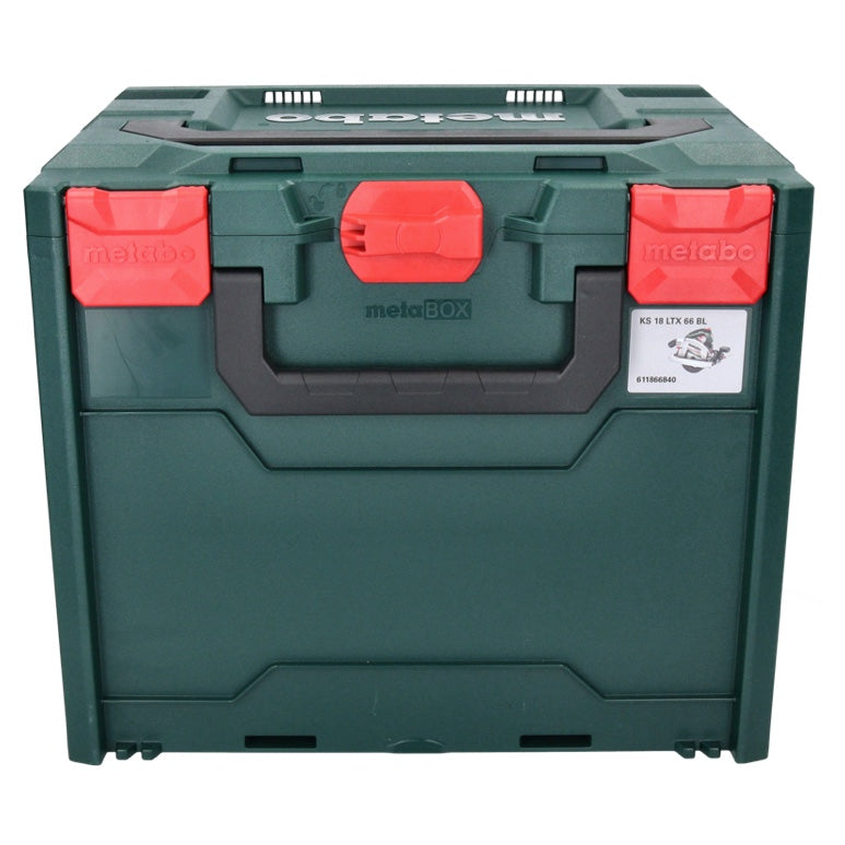 Scie circulaire sur batterie Metabo KS 18 LTX 66 BL 18 V 165 mm + 1x batterie 5,5 Ah + metaBOX - sans chargeur