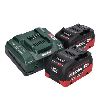 Metabo KS 18 LTX 66 BL Akku Handkreissäge 18 V 165 mm ( 611866810 ) + 2x Akku 8,0 Ah + Ladegerät + metaBOX