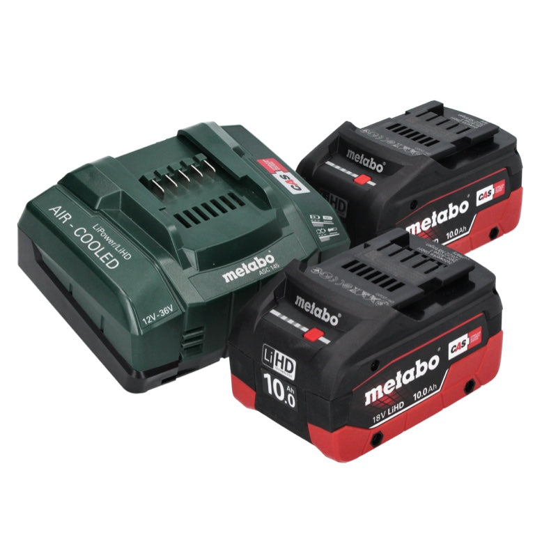 Scie circulaire sur batterie Metabo KS 18 LTX 66 BL 18 V 165 mm + 2x batteries 10,0 Ah + chargeur + métaBOX