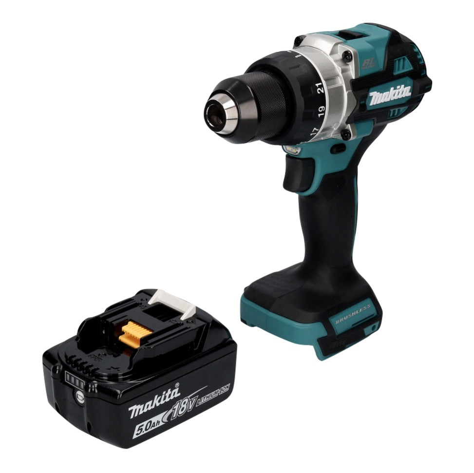 Makita DDF 486 T1 perceuse-visseuse sans fil 18 V 130 Nm sans balais + 1x batterie 5,0 Ah - sans chargeur