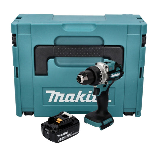 Makita DDF 486 F1J Akku Bohrschrauber 18 V 130 Nm Brushless + 1x Akku 3,0 Ah + Makpac - ohne Ladegerät