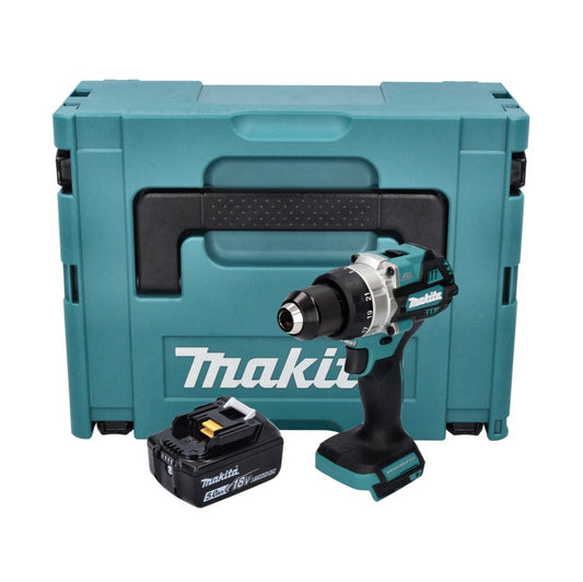 Makita DDF 486 T1J Akku Bohrschrauber 18 V 130 Nm Brushless + 1x Akku 5,0 Ah + Makpac - ohne Ladegerät