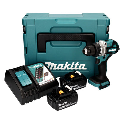 Makita DDF 486 RGJ perceuse-visseuse sans fil 18 V 130 Nm sans balais + 2x batteries 6,0 Ah + chargeur + Makpac