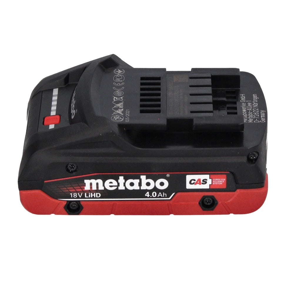 Metabo AS 18 HEPA PC Compact Akku Sauger 18 V 6 l Nass und Trocken Sauger mit Blasfunktion + 1x Akku 4,0 Ah - ohne Ladegerät