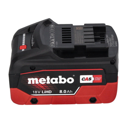 Metabo AS 18 HEPA PC Compact Akku Sauger 18 V 6 l Nass und Trocken Sauger mit Blasfunktion + 1x Akku 8,0 Ah - ohne Ladegerät