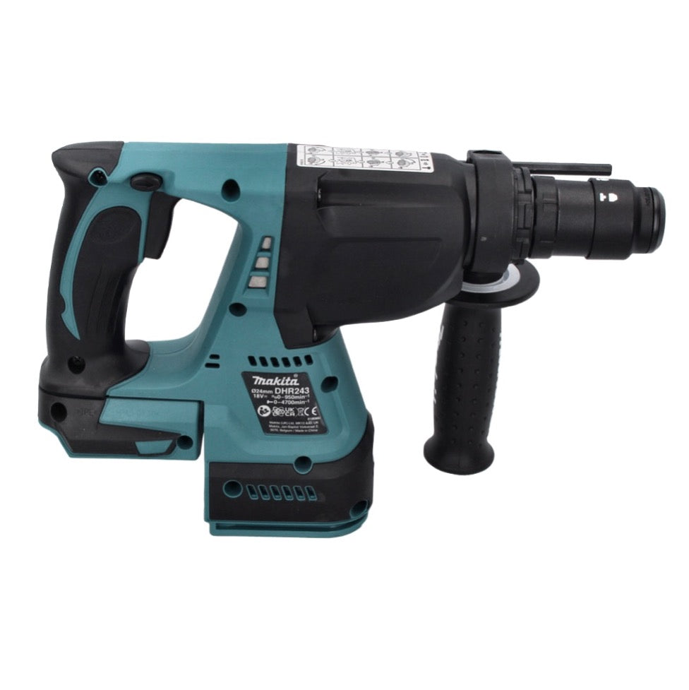 Makita DHR 243 Z marteau perforateur sans fil 18 V 2,0 J SDS plus sans balais + jeu de 5 perceuses - sans batterie, sans chargeur