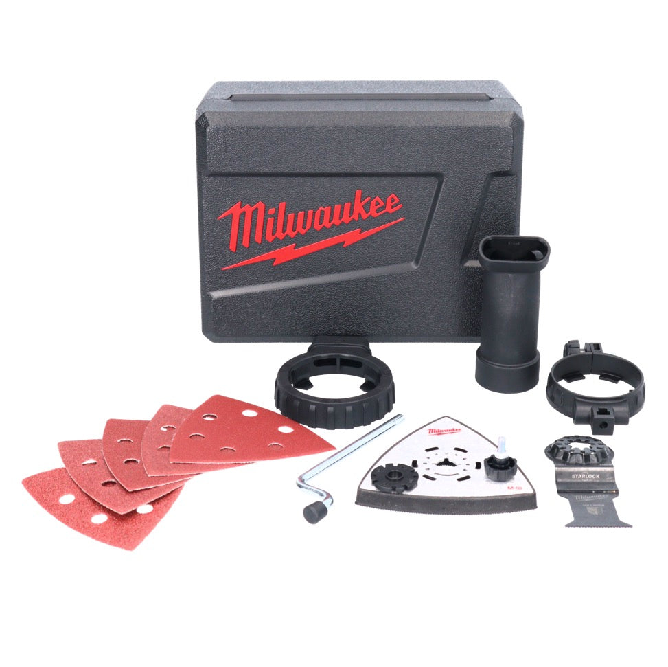 Outil multifonction à batterie Milwaukee M18 FMT-201X FUEL 18 V sans balais + 1x batterie 2,0 Ah + jeu d'accessoires 7 pièces + boîtier HD - sans chargeur