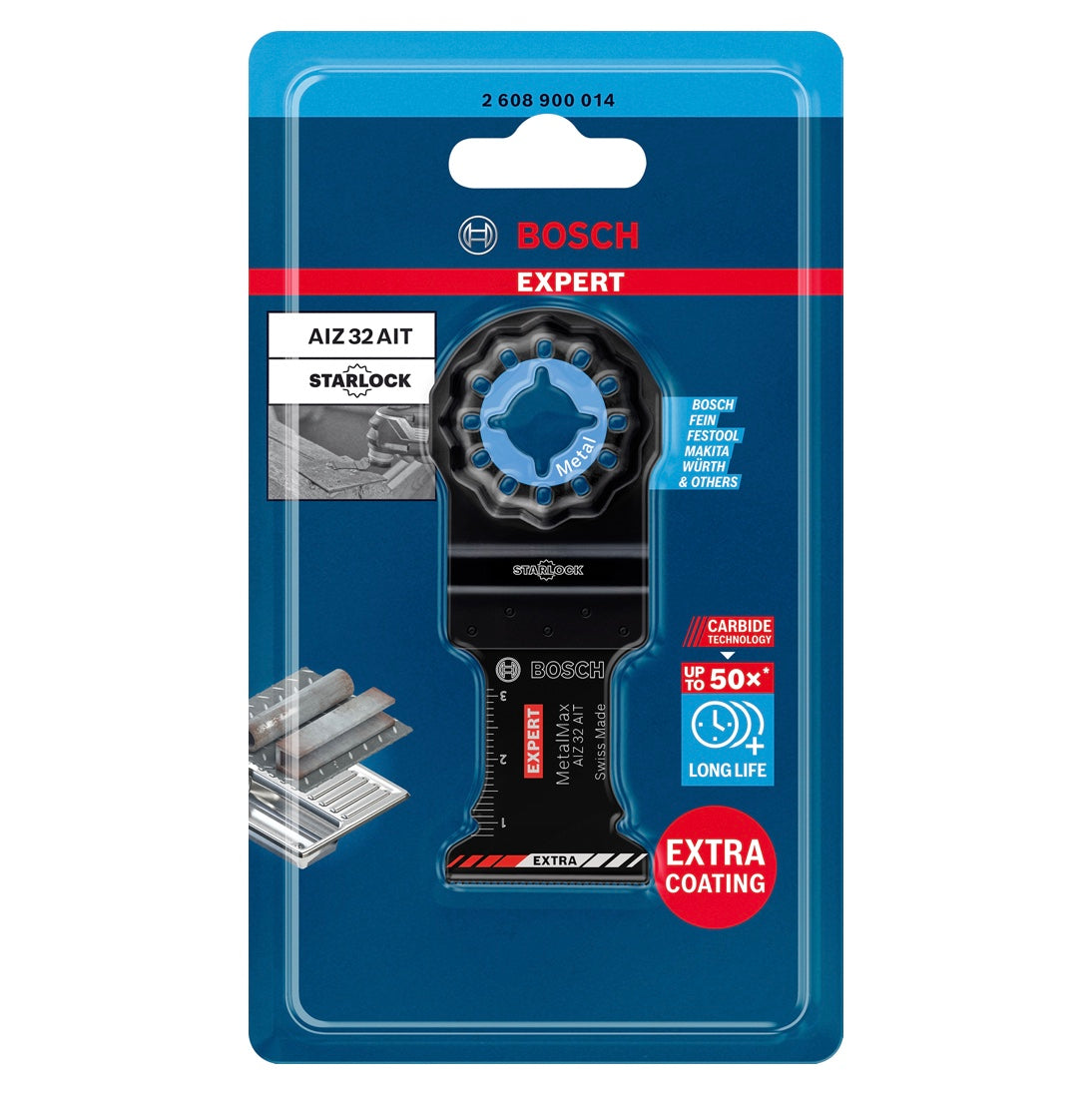 Bosch EXPERT AIZ 32 AIT Tauchsägeblatt Starlock 32 x 40 mm 1 Stk. ( 2608900014 ) für Metall Carbide MetalMax - Nachfolger von 2608662018 - Toolbrothers