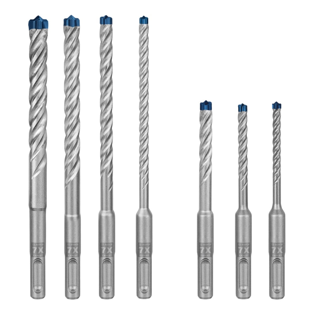 Bosch EXPERT SDS Plus-7X Hammerbohrer Set 5 - 12 mm 7 tlg. ( 2608900195 ) für Beton / Stein - Nachfolger von 2607017502 - Toolbrothers