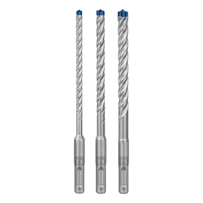 Bosch EXPERT SDS Plus-7X Hammerbohrer Set 6 / 8 / 10 mm 3 tlg. ( 2608900196 ) für Beton / Stein - Nachfolger von 2608576201