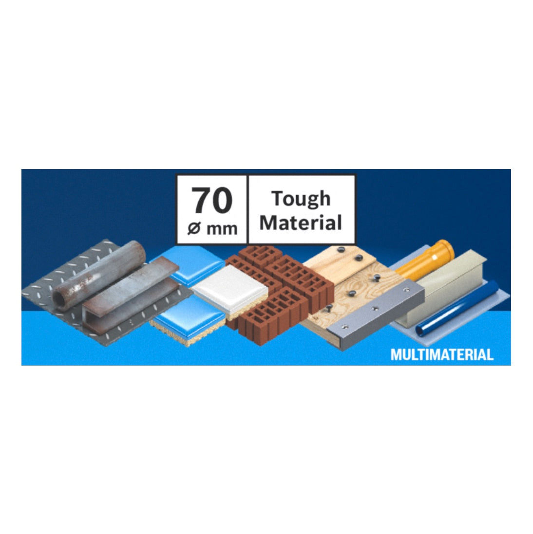 Bosch EXPERT Tough Material Lochsäge 70 x 60 mm Carbide ( 2608900434 ) Universal - Nachfolger von 2608594177