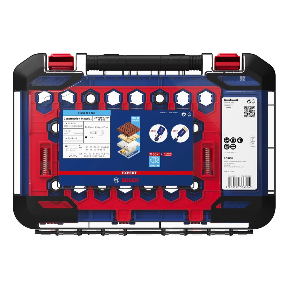 Bosch EXPERT Construction Material Lochsägen Set 20 - 76 mm 15 tlg. ( 2608900489 ) Carbide Universal - Nachfolger von 2608580870