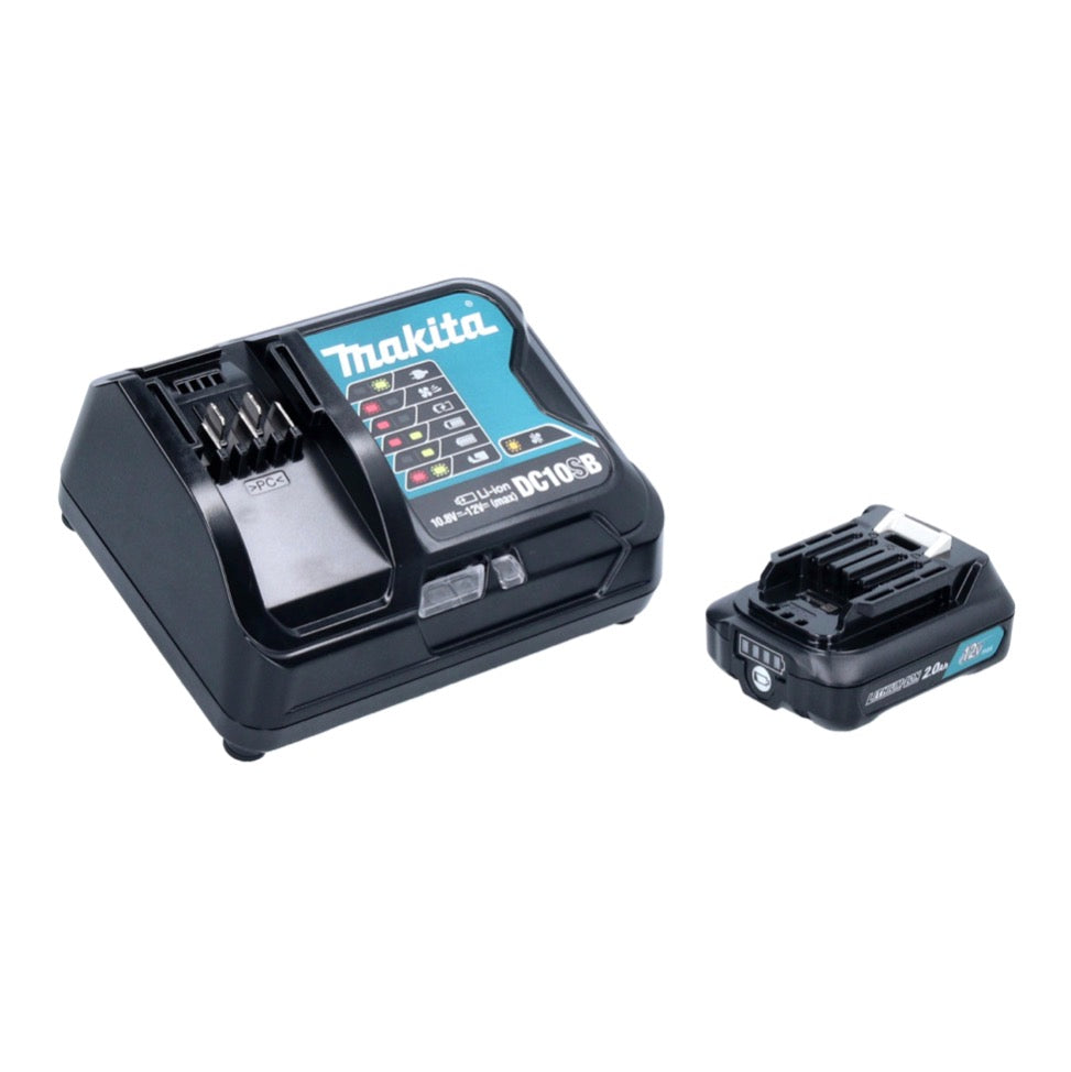 Makita HP 333 DSAP perceuse à percussion sans fil 12 V 30 Nm rose + 1x batterie 2,0 Ah + chargeur + mallette