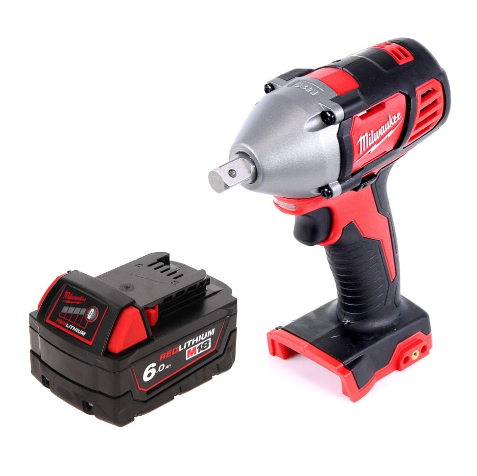 Milwaukee M18 BIW12-601 Akku Schlagschrauber 18 V 240 Nm 1/2" + 1x Akku 6,0 Ah - ohne Ladegerät