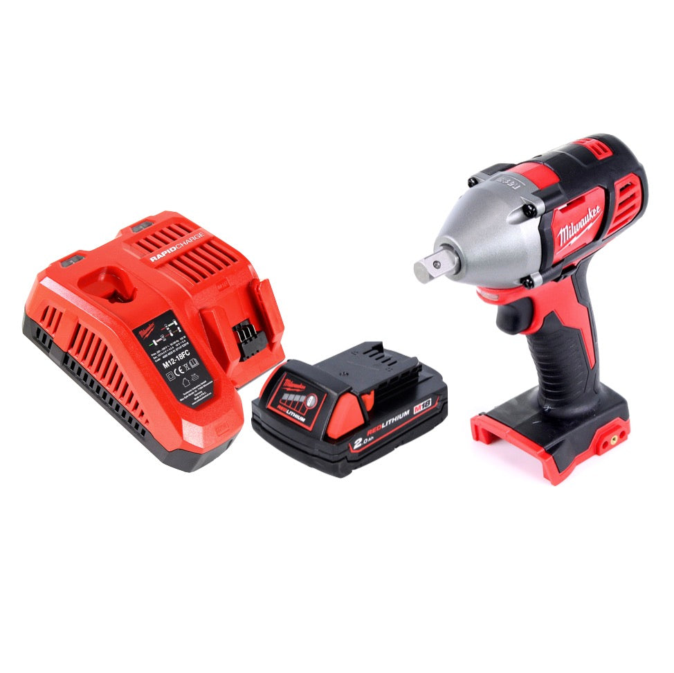 Clé à chocs sans fil Milwaukee M18 BIW12-201FC 18 V 240 Nm 1/2" + 1x batterie 2,0 Ah + chargeur