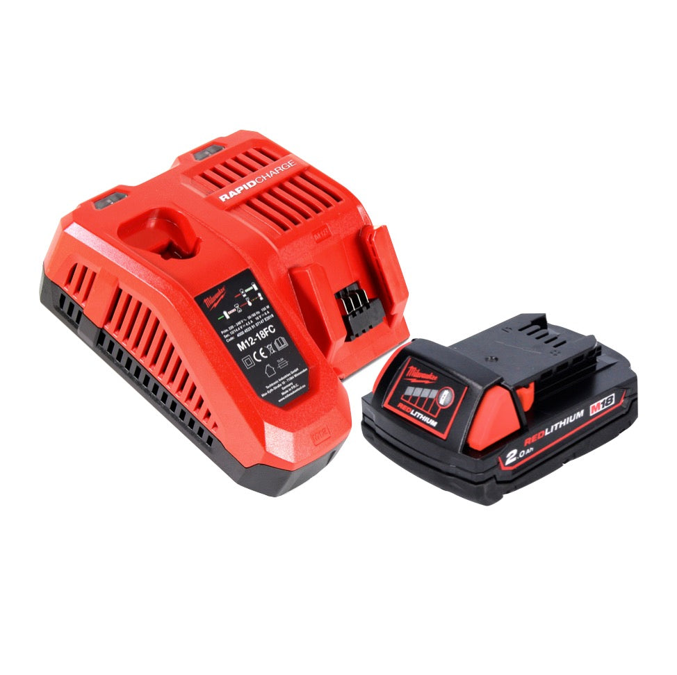 Clé à chocs sans fil Milwaukee M18 BIW12-201FC 18 V 240 Nm 1/2" + 1x batterie 2,0 Ah + chargeur