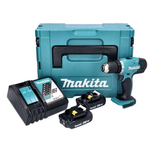 Makita DDF 453 RAJ perceuse-visseuse sans fil 18 V 42 Nm + 2x batteries 2,0 Ah + chargeur + Makpac