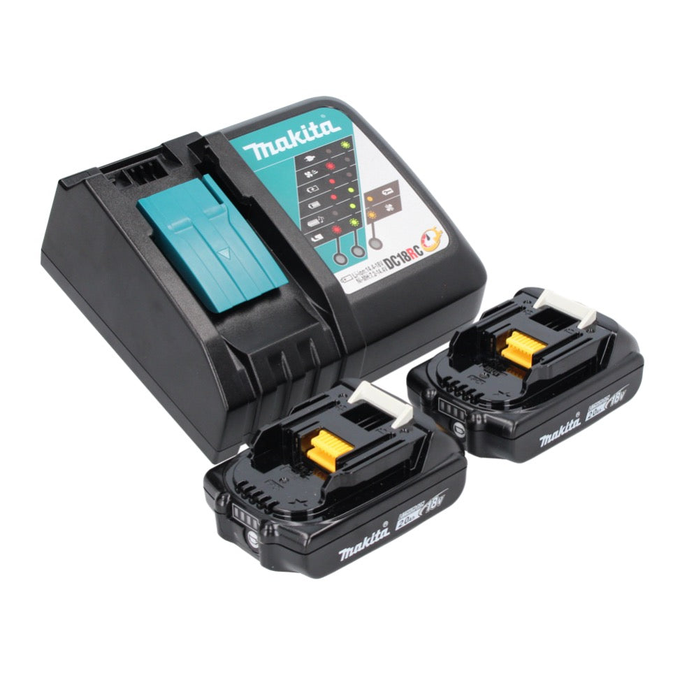 Makita DDF 453 RAJ perceuse-visseuse sans fil 18 V 42 Nm + 2x batteries 2,0 Ah + chargeur + Makpac