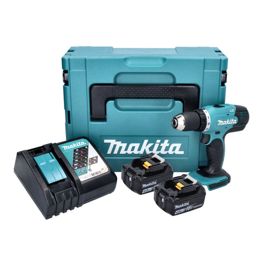 Makita DDF 453 RMJ Akku Bohrschrauber 18 V 42 Nm + 2x Akku 4,0 Ah + Ladegerät + Makpac - Toolbrothers