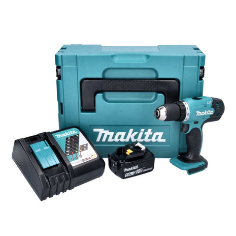 Makita DDF 453 RT1J Akku Bohrschrauber 18 V 42 Nm + 1x Akku 5,0 Ah + Ladegerät + Makpac - Toolbrothers