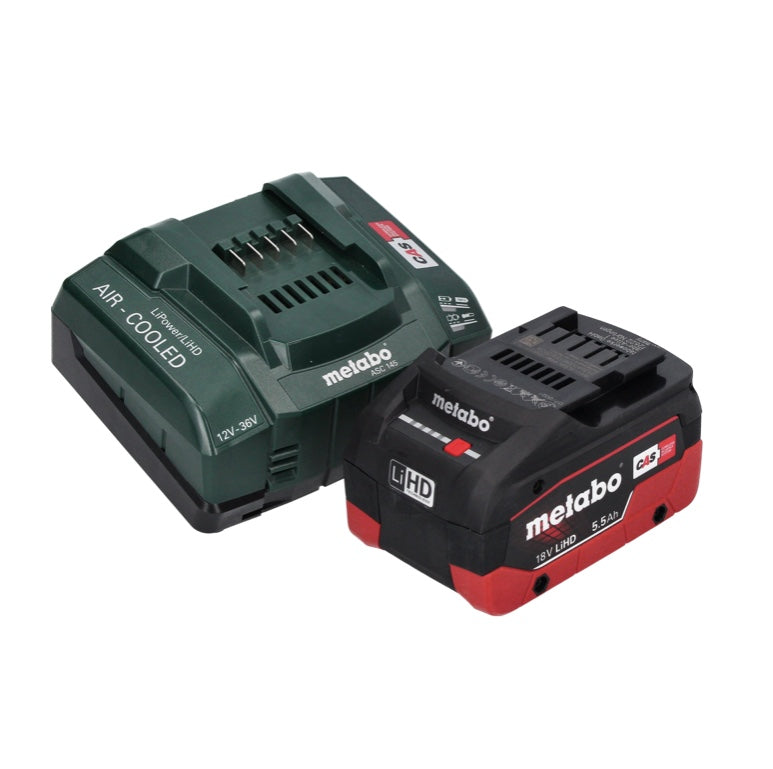 Metabo KHA 18 LTX BL 40 Akku Kombi Hammer 18 V 8,6 J SDS max Brushles + 1x Akku 5,5 Ah + Ladegerät + Koffer