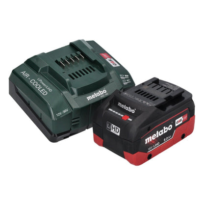 Metabo KHA 18 LTX BL 40 marteau combiné à batterie 18 V 8,6 J SDS max brushless + 1x batterie 8,0 Ah + chargeur + coffret