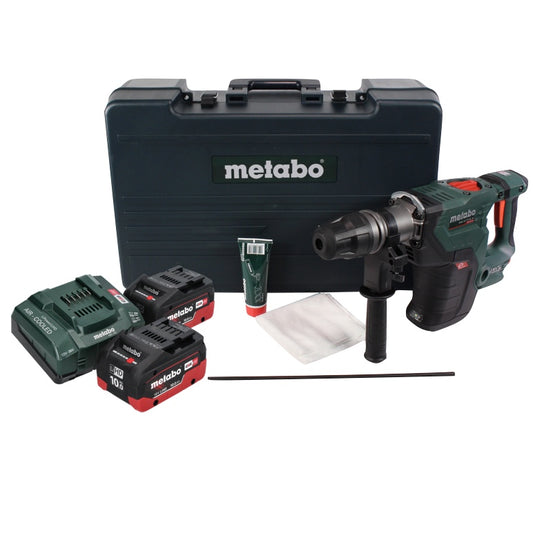 Metabo KHA 18 LTX BL 40 marteau combiné à batterie 18 V 8,6 J SDS max brushless + 2x batteries 10,0 Ah + chargeur + coffret