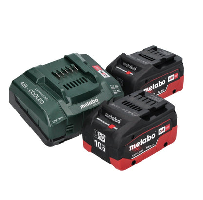 Metabo KHA 18 LTX BL 40 marteau combiné à batterie 18 V 8,6 J SDS max brushless + 2x batteries 10,0 Ah + chargeur + coffret