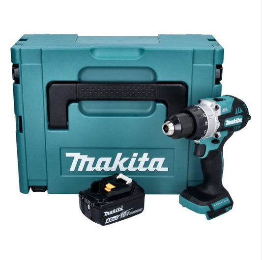 Makita DHP 486 M1J Akku Schlagbohrschrauber 18 V 130 Nm Brushless + 1x Akku 4,0 Ah + Makpac - ohne Ladegerät