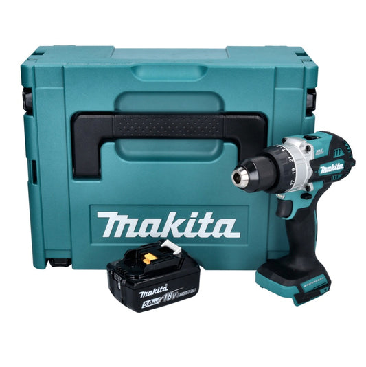 Makita DHP 486 T1J Akku Schlagbohrschrauber 18 V 130 Nm Brushless + 1x Akku 5,0 Ah + Makpac - ohne Ladegerät