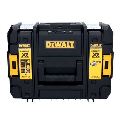 Scie circulaire sans fil DeWalt DCS 571 NT 18 V 115 mm sans balais + TSTAK - sans batterie, sans chargeur